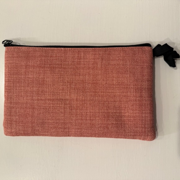 Hand Embroidered Ecuador Pouch Clutch Bag Floral Bird Pink Zipper Pouch - Picture 7 of 14